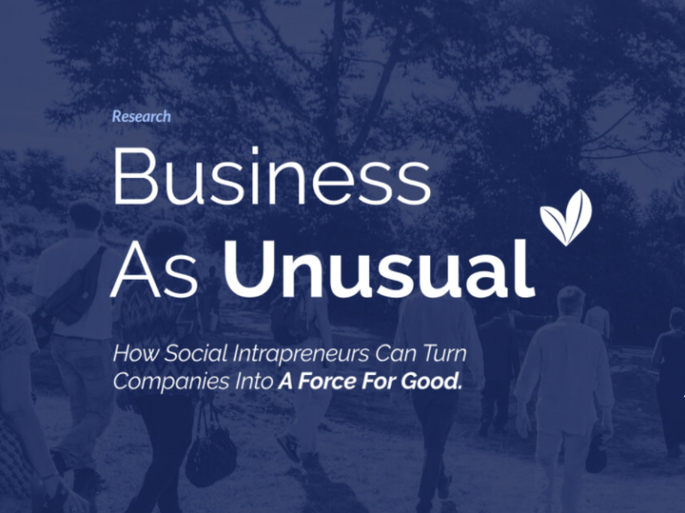 Social INTRApreneurs – How Do They Contribute To The Common Good?