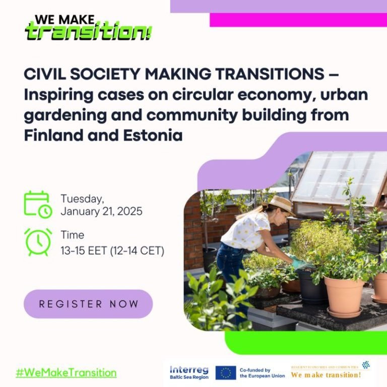 Webinar: Civil society making transition