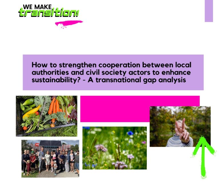 How to strengthen collaboration between local authorities and civil society actors? – gap analysis